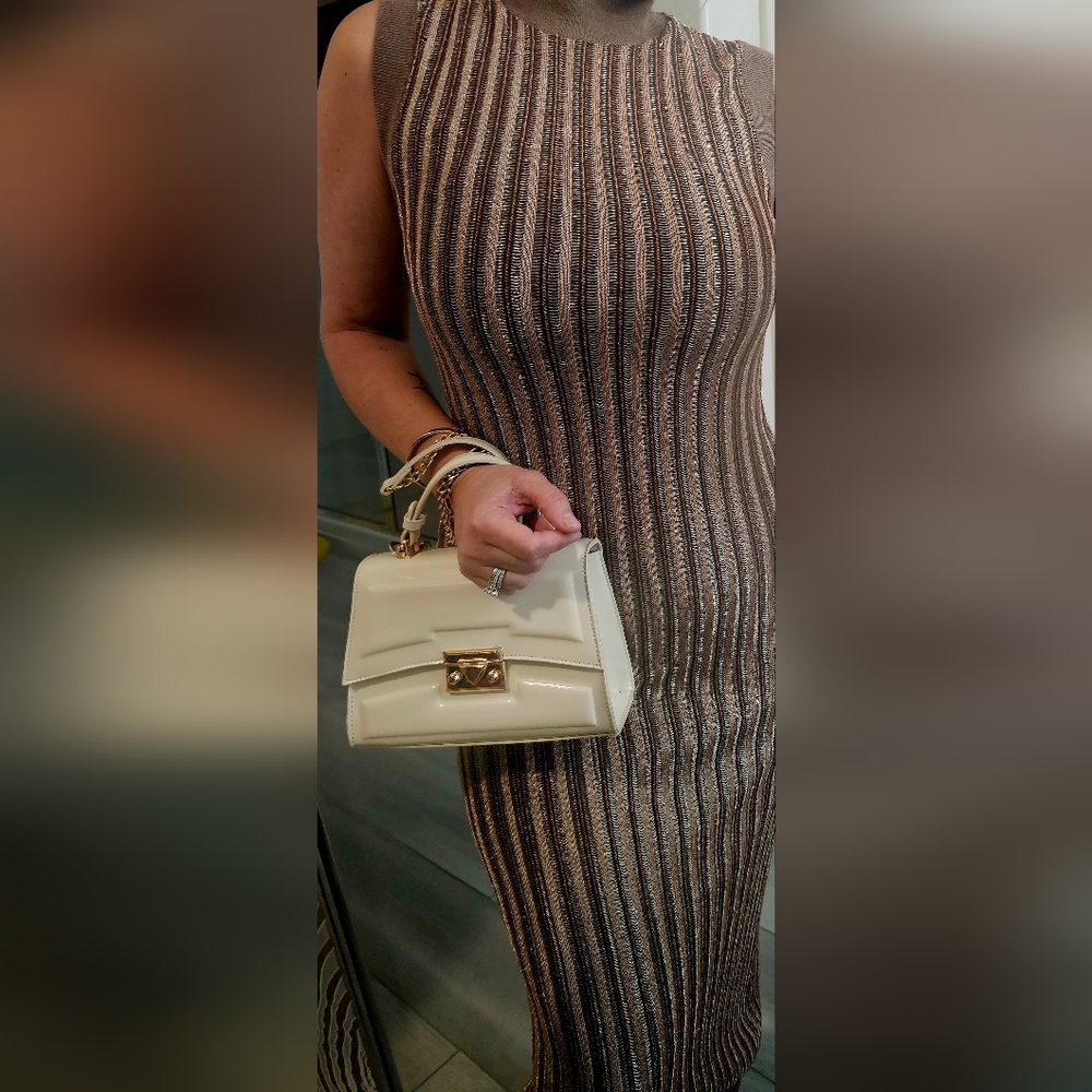 Torn by ronny kobo rafe walnut Mettalic Midi dress